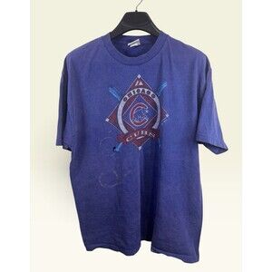 Majestic Chicago Cubs T Shirt Mens XL MLB Baseball Vintage Graphic Distressed